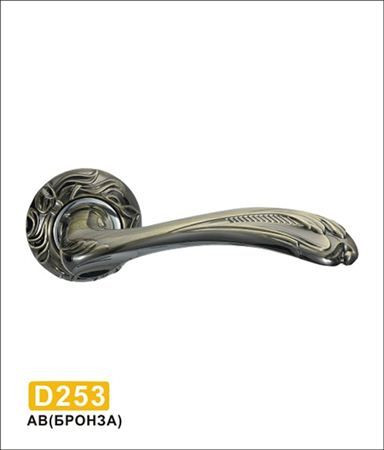 Ручки раздельные MSM D253 AB (бронза) на круглом основании